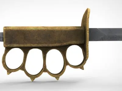Trench Knife 3D model