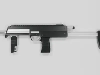 Submachine gun Model Free 3D model