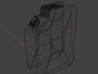 Jerrycan Free low-poly 3D model