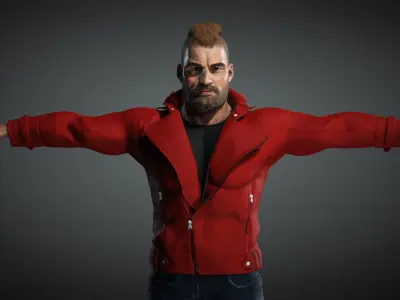 Realistic  and  Rigged Character Game Ready  3D model purchase