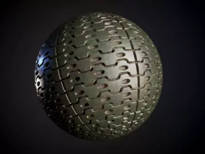 Tank Tred Military Dirty Seamless PBR Texture Texture