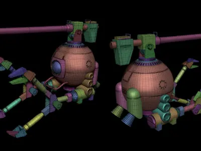 RB-79 Ball - Mobile Suit Gundam 3D model