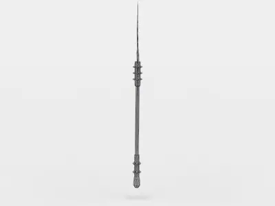 Axe harry potter wand Low-poly 3D model