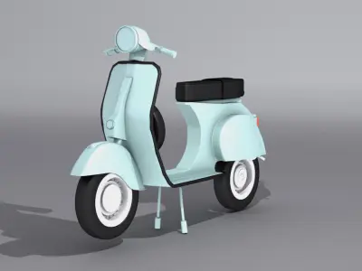 piaggio Vespa 125  Low-poly 3D model