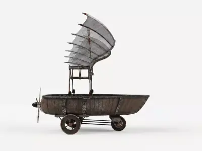 Flying Boat Low-poly 3D model purchase