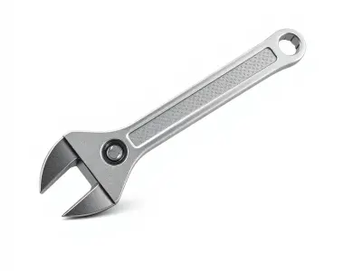 Adjustable Metallic Textured Wrench 3D model pack Low-poly 3D model