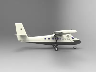DHC-6 Twin Otter 3D model