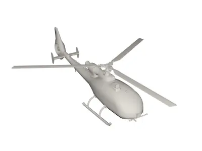Helicopter 3D model 2