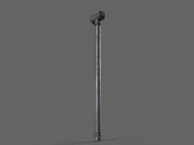 PBR Pipe Weapon V2a Low-poly 3D model