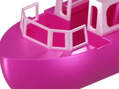Baby Boat Toy 3D model