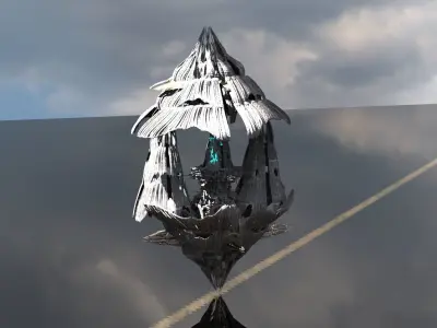 Celtic Hourglass Cone rock  3D model
