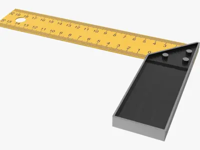 Try Square Low-poly 3D model