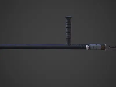 Bayoneted Tonfa Low-poly 3D model