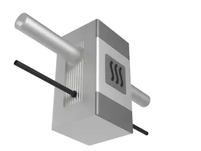 Mechanical Heating Element Mold Assembly 3D model