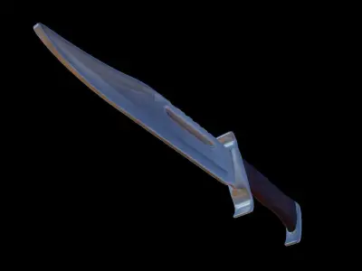 Knife Model 1 Free Free low-poly 3D model