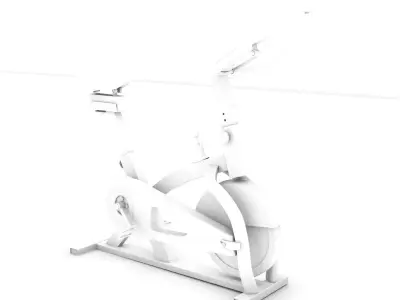 Exercise cycle gym Low-poly 3D model