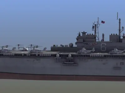 LHA6 USS America  3D model
