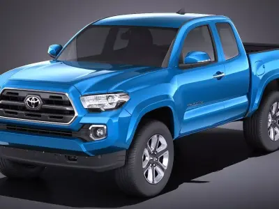 Toyota Tacoma Short Cab 2018 VRAY 3D model
