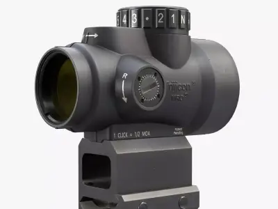 Trijicon MRO red dot sight Low-poly 3D model