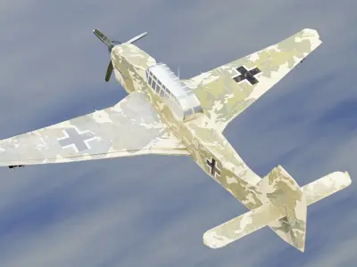 Junkers Ju-87 Stuka Low-poly 3D model