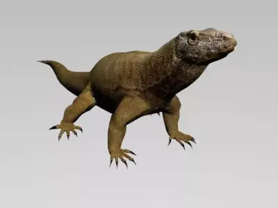 COMODO LOW POLY lizard 3D model