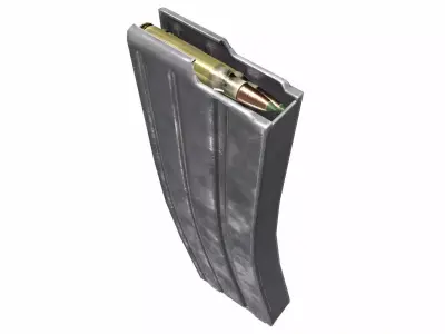 AR MAG Assault Rifle M4 M16 AR15 556 45 STANAG 30 rounds Ammo Low-poly 3D model
