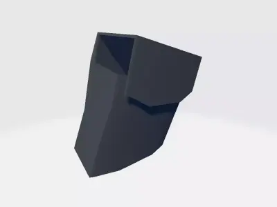 Right Leg MIlitary Bag Low-poly 3D model