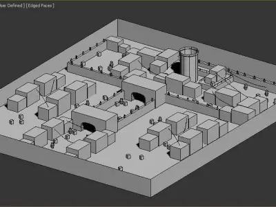 shooting env Free low-poly 3D model