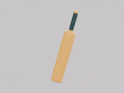 Cricket Bat Low-poly 3D model order