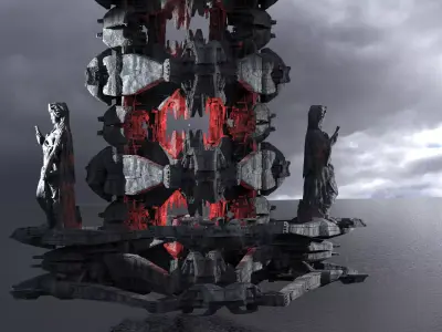 Dark Lord Ocean Towers 3D model