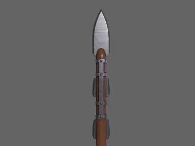PBR Spear V1c Low-poly 3D model
