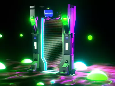 SCIFI TELEPORTATION DOOR 3D model