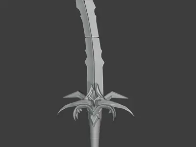 Demon Dagger Low-poly 3D model