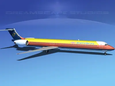 McDonnell Douglas MD80 Air Jamaica 3D model
