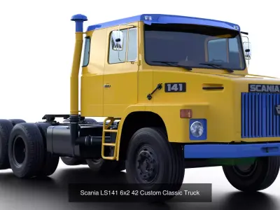 Scania LS141 1970s Classic Truck 3D Model Pack