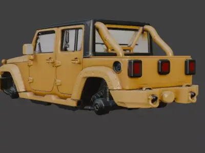 Jeep upper body part 3D model from CGTrader