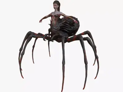Spider Queen Low-poly 3D model purchase