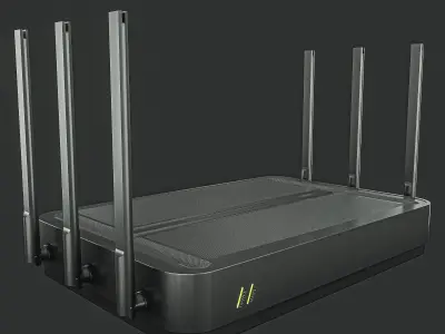 Router PBR 2 Types Low-poly 3D model