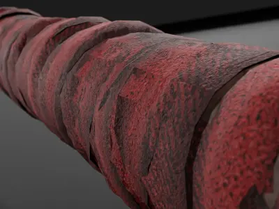 Baseball bat pack Low-poly 3D model