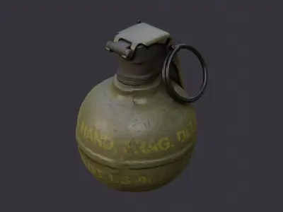 Grenade Handheld Model Low-poly 3D model
