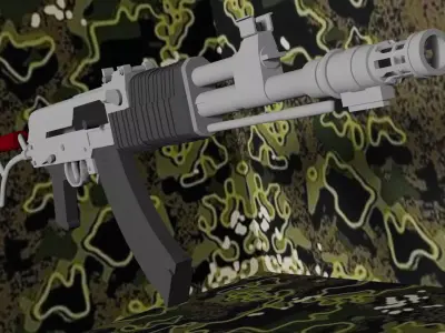 Low Effort Lantan Rifle 3D model