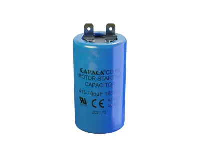 Painted Motor Start Capacitor Low-poly 3D model