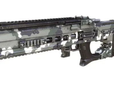 sci-fi RIFLE01 3D model