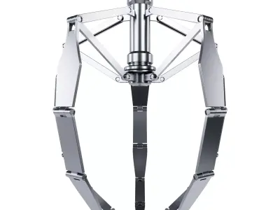 Metal Claw 3 with Rig 3D model