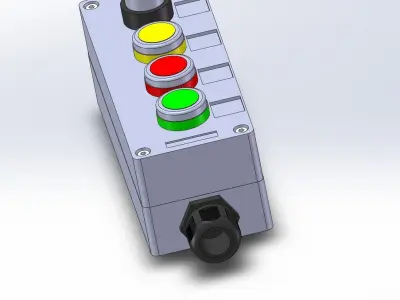 Electric control box 3D model