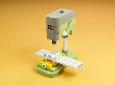 machine tool 3D model