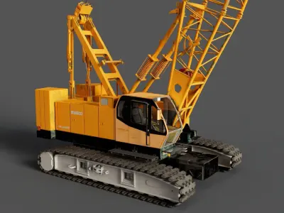 Crawler Crane 3D model get