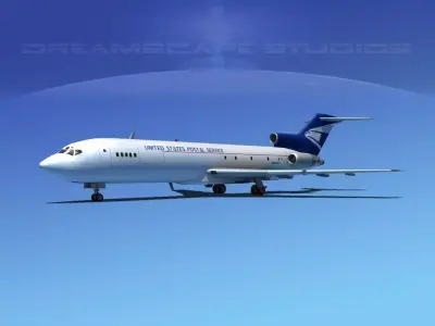 Boeing 727-200 US Postal Service 3D model