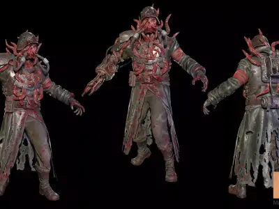 Dystopia Mutant Low-poly 3D model