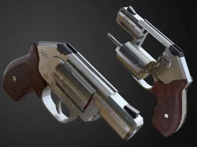Kimber K6s Game Ready Revolver  Low-poly 3D model